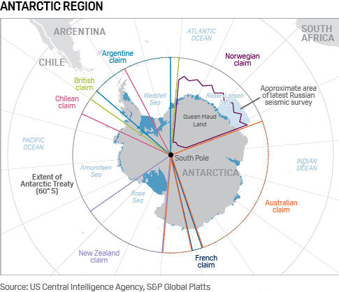 Antarctic Russia seismic survey