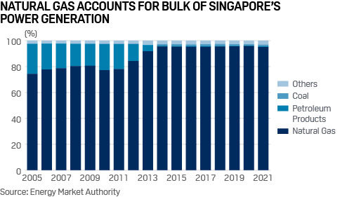 Singapore power generation mix