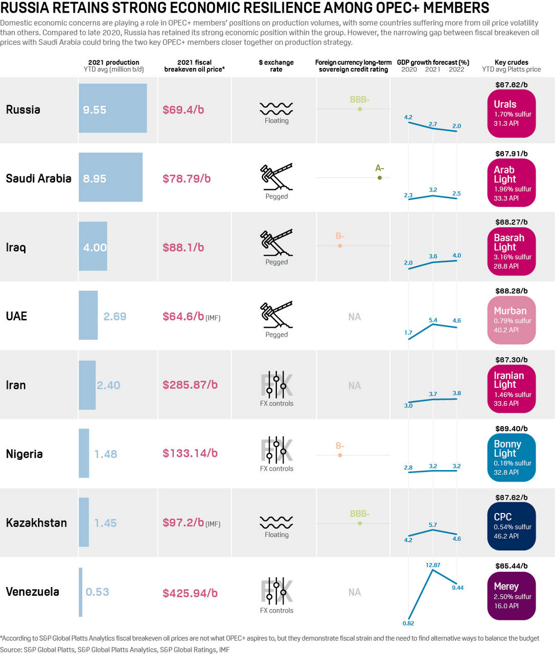 Russia retains strong economic resilience among OPEC+ members