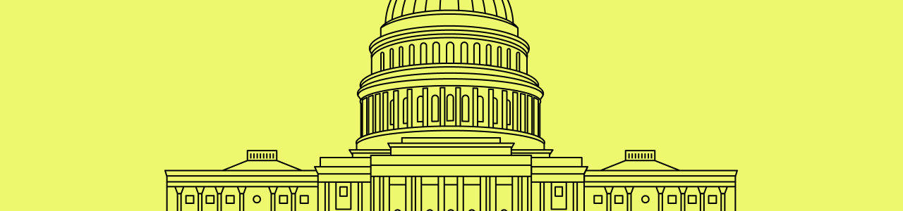 vector illustration of the white house