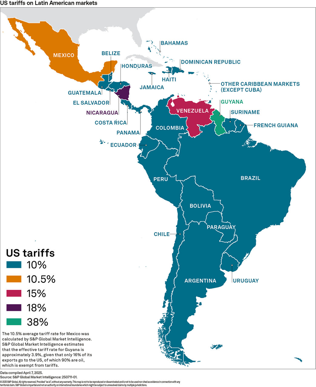 Map of Latin America