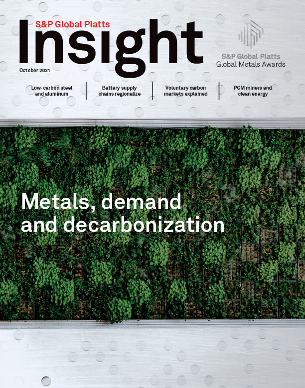 Platts Insight magazine October 2021 Metals demand and decarbonization