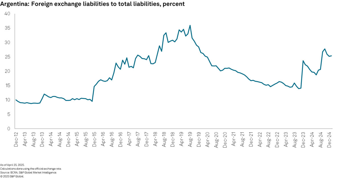 Argentina foreign exchange liabilities