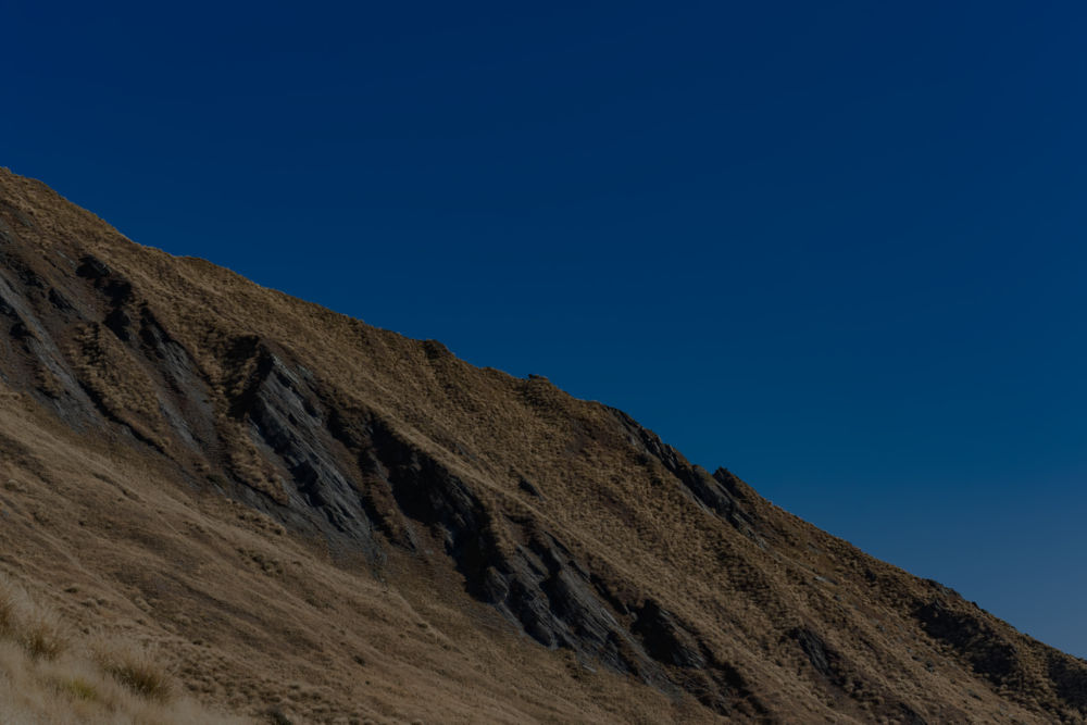 High mountains with blue sky