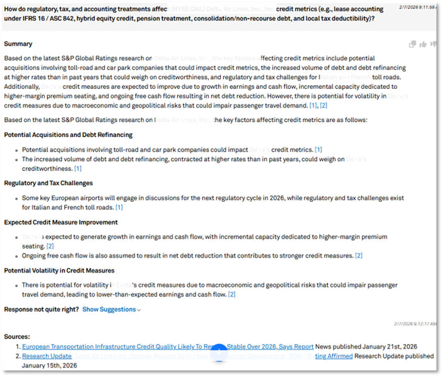 Analyze how regulatory, tax, and accounting treatments affect an entity’s credit metrics