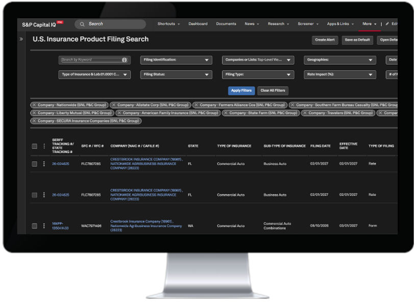 product filling search