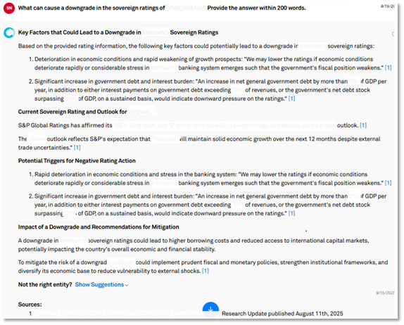 Insights from Potential Sovereign Downgrade Scenarios