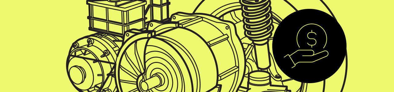 Illustrative vector of multiple autonomous vehicles on the road