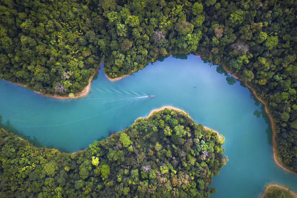 aerial river