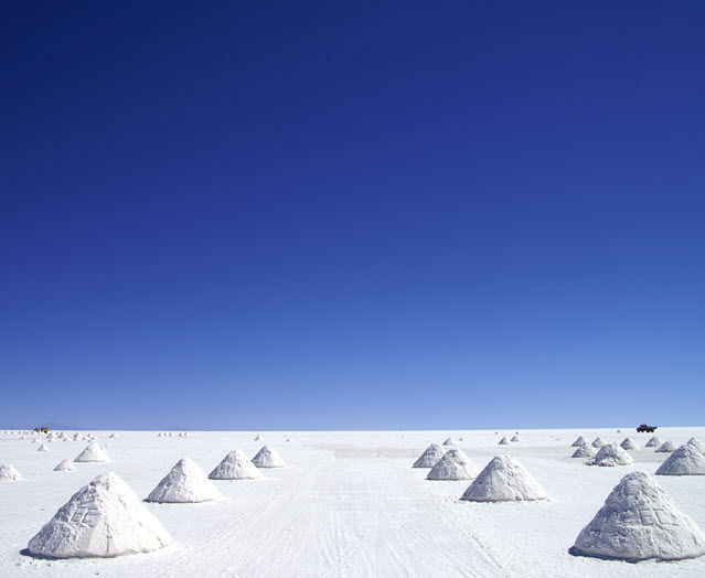 white salt desert