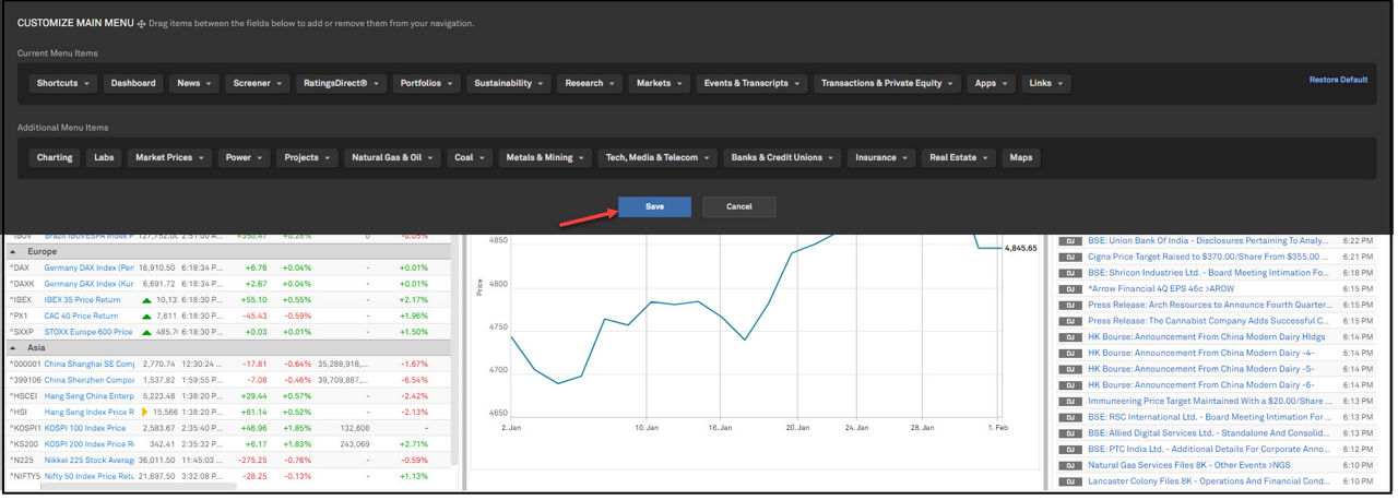 personalization customizable navigation