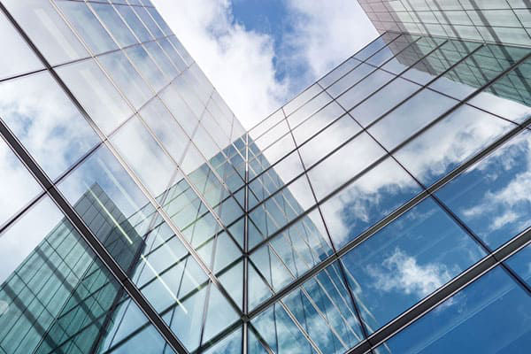 Glass exterior